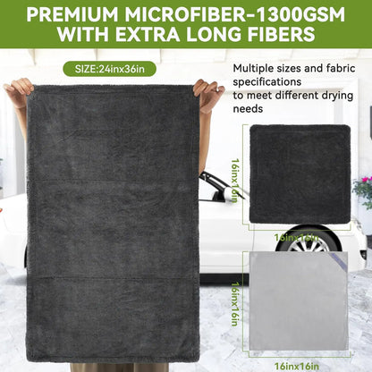 DALUCO Ultra Plush Pet Towel 24'' X 36'' - 1200GSM High Absorbency, Quick Dry, Gentle Microfiber, Ideal for Bath Time and Travel