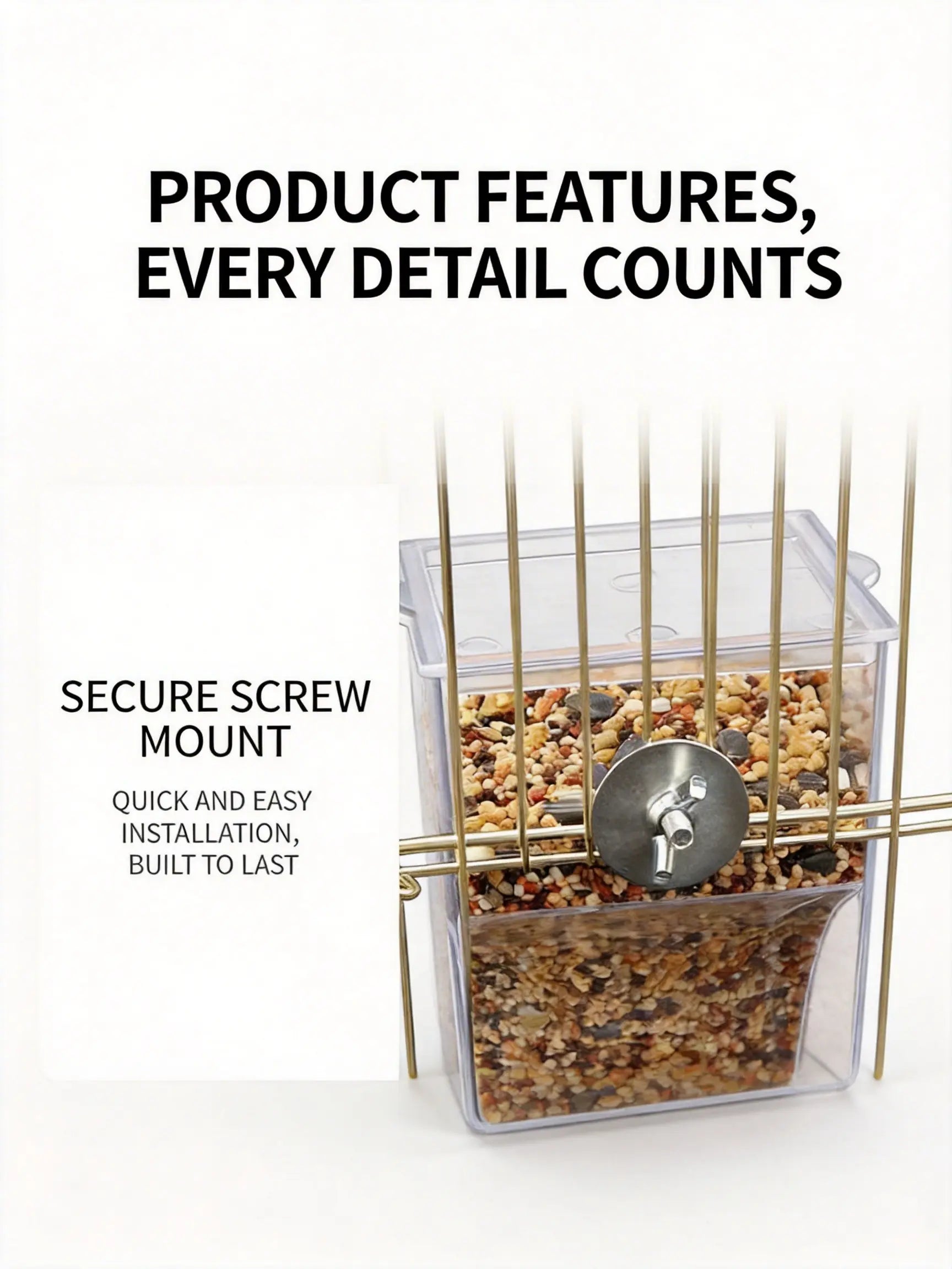 Bird Feeder, Transparent Hanging Feeder, Outdoor Hanging Bird Feeder, Floating Birdhouse, Pet Supplies & Porch Decor Birdfeeder Birdfeeding Birdlovers Birdsoftiktok Birdfeeder Birdfeeding Birdlovers Birdsoftiktok No-Spill Bird Feeder