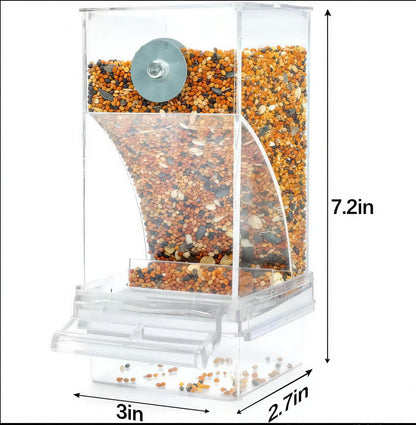 Bird Feeder, Transparent Hanging Feeder, Outdoor Hanging Bird Feeder, Floating Birdhouse, Pet Supplies & Porch Decor Birdfeeder Birdfeeding Birdlovers Birdsoftiktok Birdfeeder Birdfeeding Birdlovers Birdsoftiktok No-Spill Bird Feeder