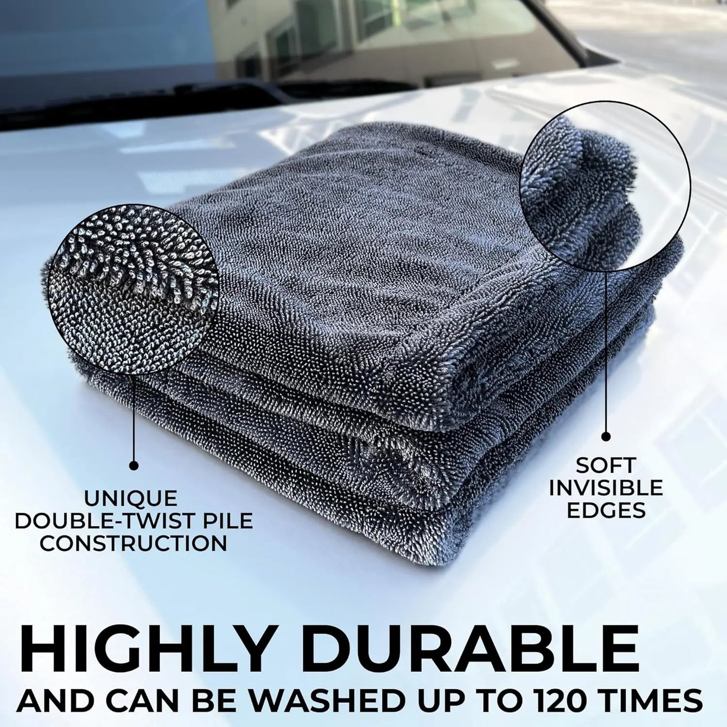 DALUCO Ultra Plush Pet Towel 24'' X 36'' - 1200GSM High Absorbency, Quick Dry, Gentle Microfiber, Ideal for Bath Time and Travel
