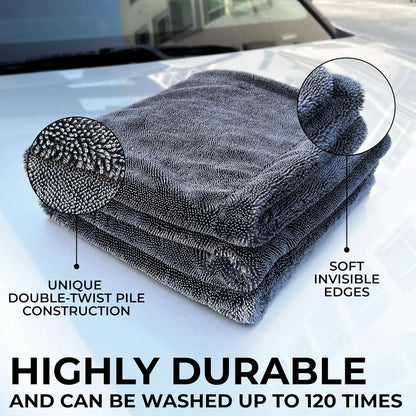 DALUCO Ultra Plush Pet Towel 24'' X 36'' - 1200GSM High Absorbency, Quick Dry, Gentle Microfiber, Ideal for Bath Time and Travel